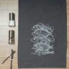 Geschirrtuch "5 Fische grau"