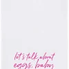 Geschirrtuch Lets talk about eggs