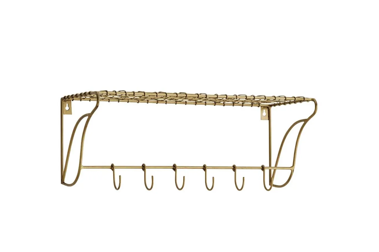 Hakenleiste messing antik B 50 cm