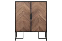 Highboard Criss Cross Massivholz B 75 cm