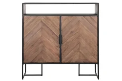 Highboard Criss Cross Massivholz B 100 cm