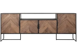 Highboard Criss Cross Massivholz B 200 cm