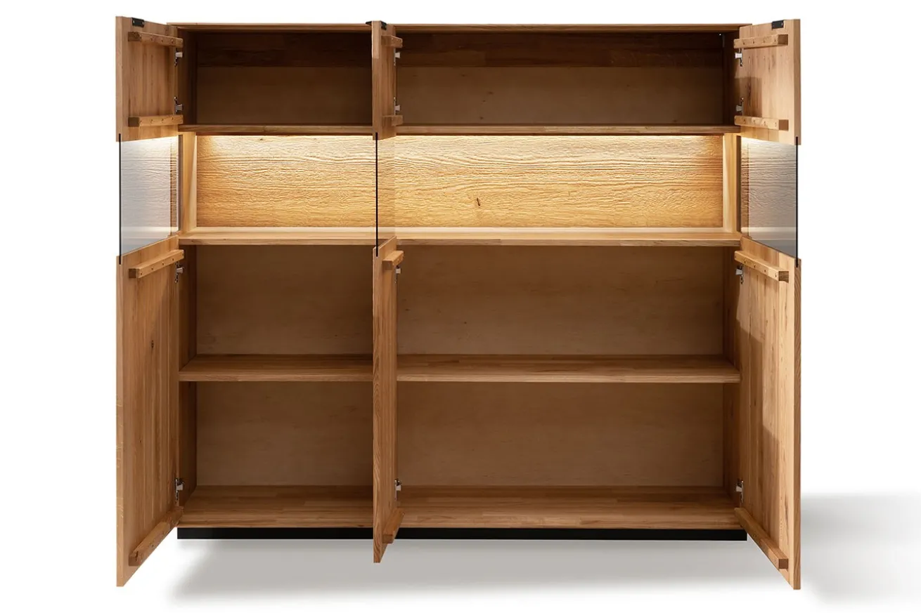 Highboard Lucy No 3 Wildeiche natur B 165 cm