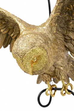 Hängeleuchte Eule gold