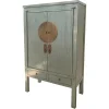 Hochzeitsschrank grau H 180 cm