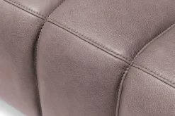 Hocker Bella Leder braun B 105 cm