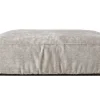 Hocker Marta Samtstoff beige groß