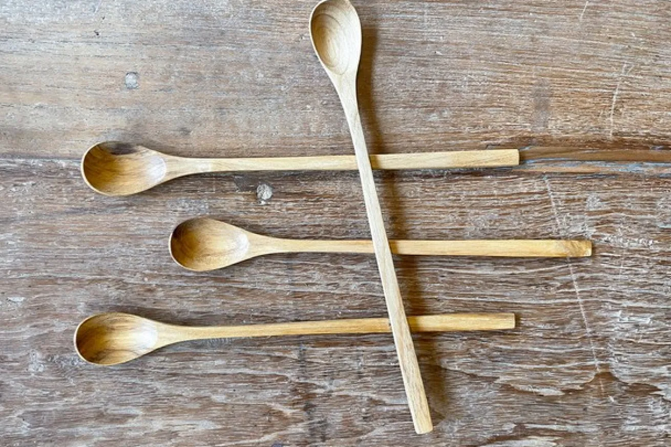 Holzlöffel lang 4er Set