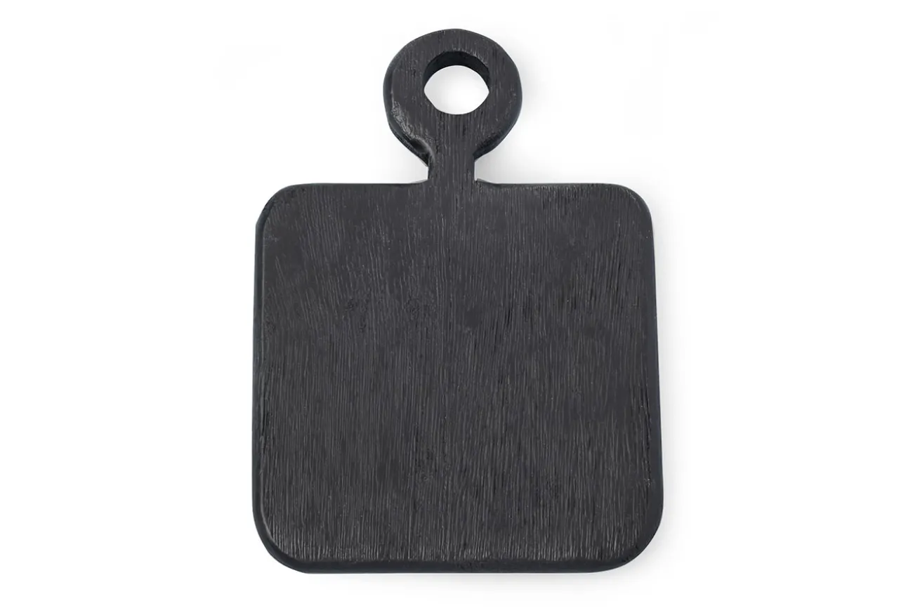 Holztablett schwarz klein