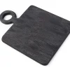 Holztablett schwarz medium