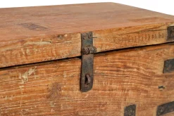 Holztruhe Vintage blau