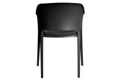italienischer Designchair Cube mit Armlehne schwarz