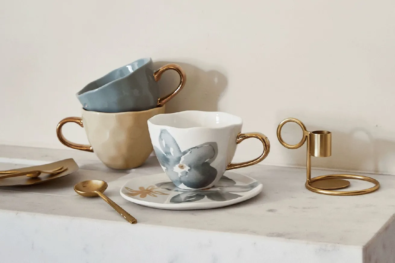 Kaffeetasse Porzellan natur