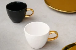 Kaffeetasse Porzellan schwarz
