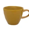 Kaffeetasse Porzellan senfgelb