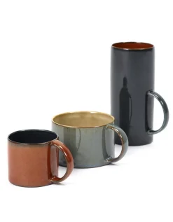 Kaffeetasse Terres de Reves dunkelblau rot