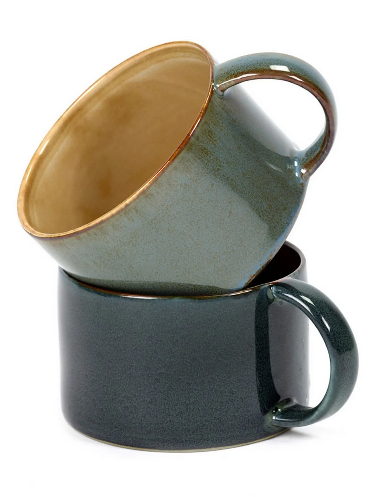 Kaffeetasse Terres de Reves rost dunkelblau