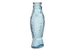 Karaffe Fish & Fish Glas blau H 29 cm