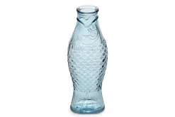 Karaffe Fish & Fish Glas blau H 29 cm