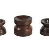 Kerzenhalter Holz vintage D ca 8-10 cm