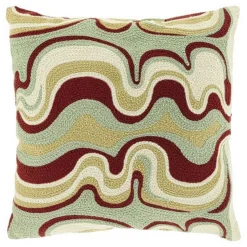 Kissen Benni rot grün 45*45 cm