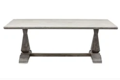 Klostertisch Massivholz modern grau