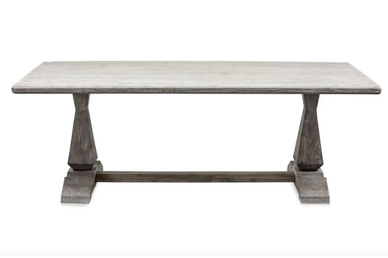Klostertisch Massivholz modern grau