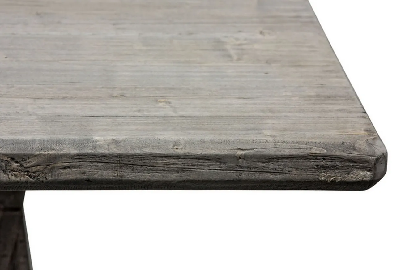 Klostertisch Massivholz modern grau