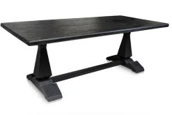 Klostertisch Massivholz schwarz 220