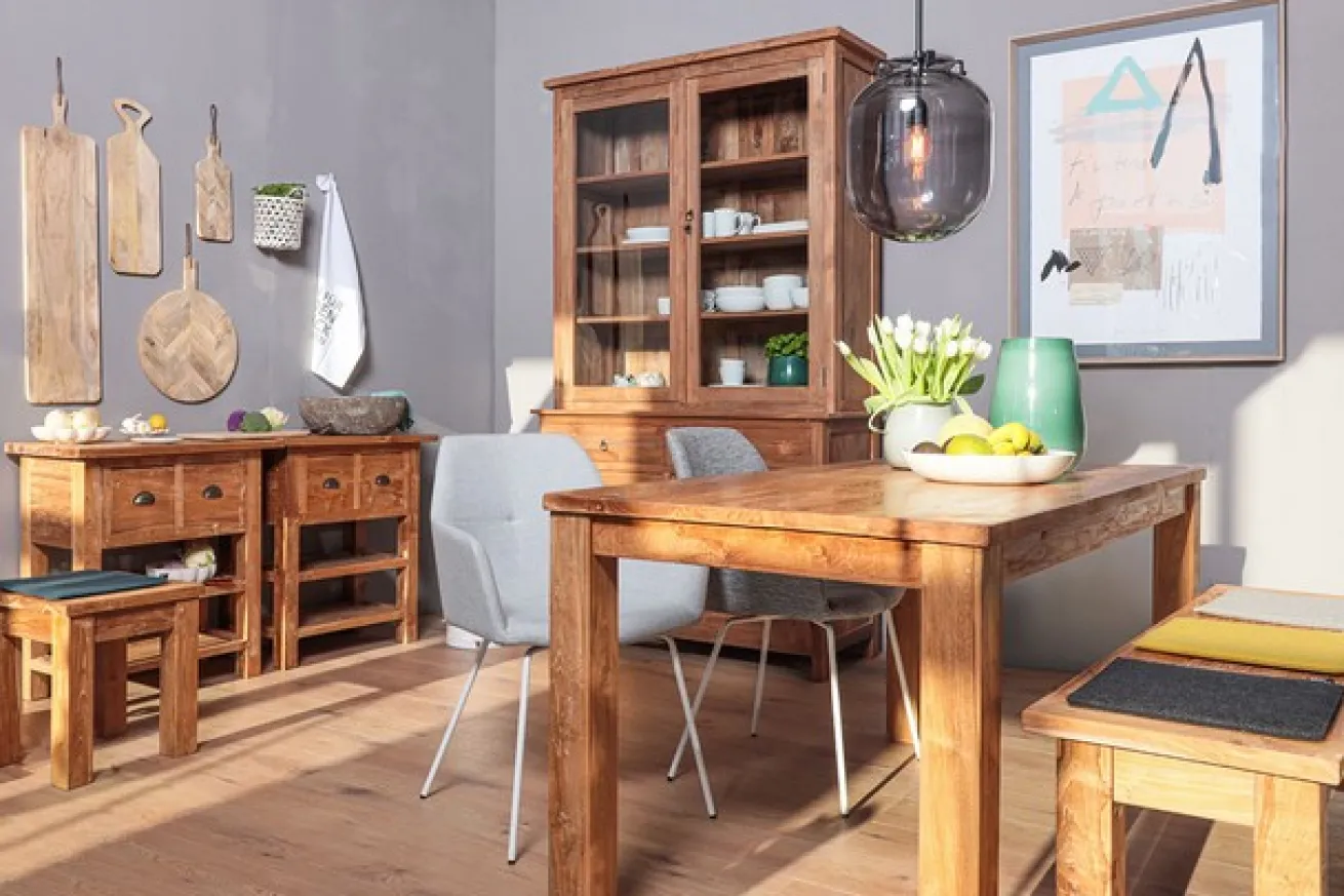 Konsolentisch Loft Teakholz B 75 cm