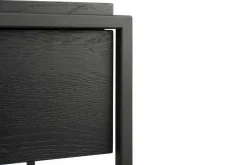 Konsolentisch Monolith Eiche schwarz B 122 cm