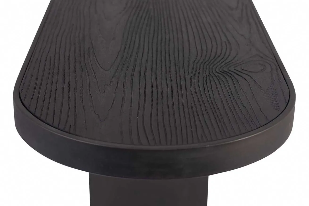 Konsole schwarz Metall/Holz