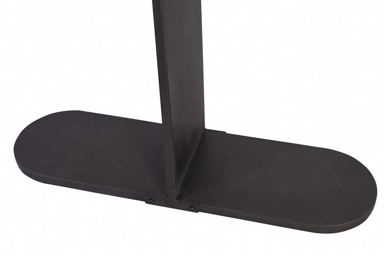Konsole schwarz Metall/Holz