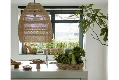 Lampenschirm Luna Rattan natural M