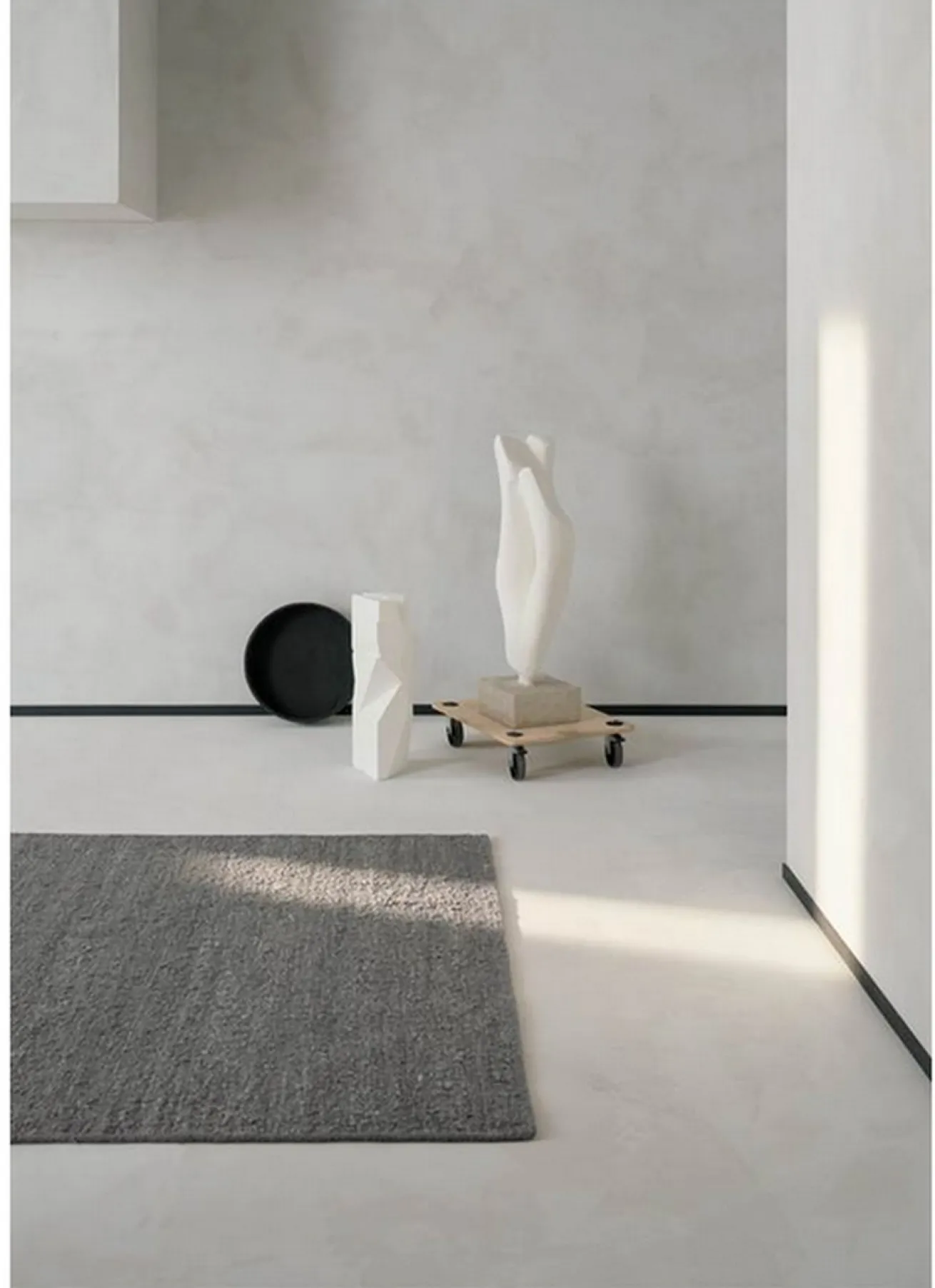 Logmar Teppich Wolle stone medium