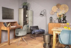 Lounge Sessel Marco Century Leder schwarz