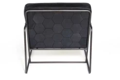 Lounge Sessel Marco Century Leder schwarz
