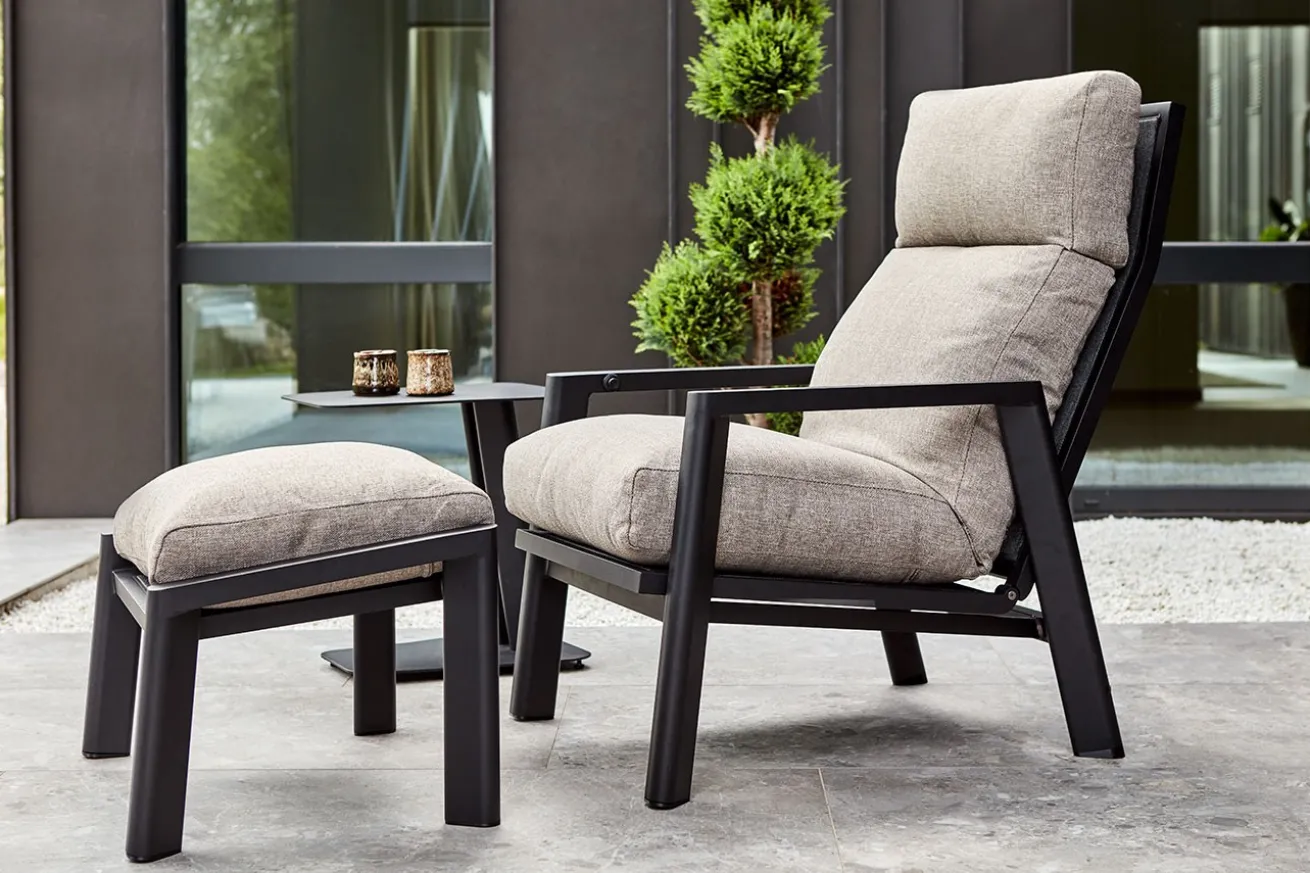 Loungesessel Slide verstellbar grau