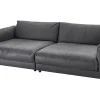 Loungesofa Ken Leder anthrazit