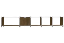 Lowboard System 180 Walnuss B 255 cm