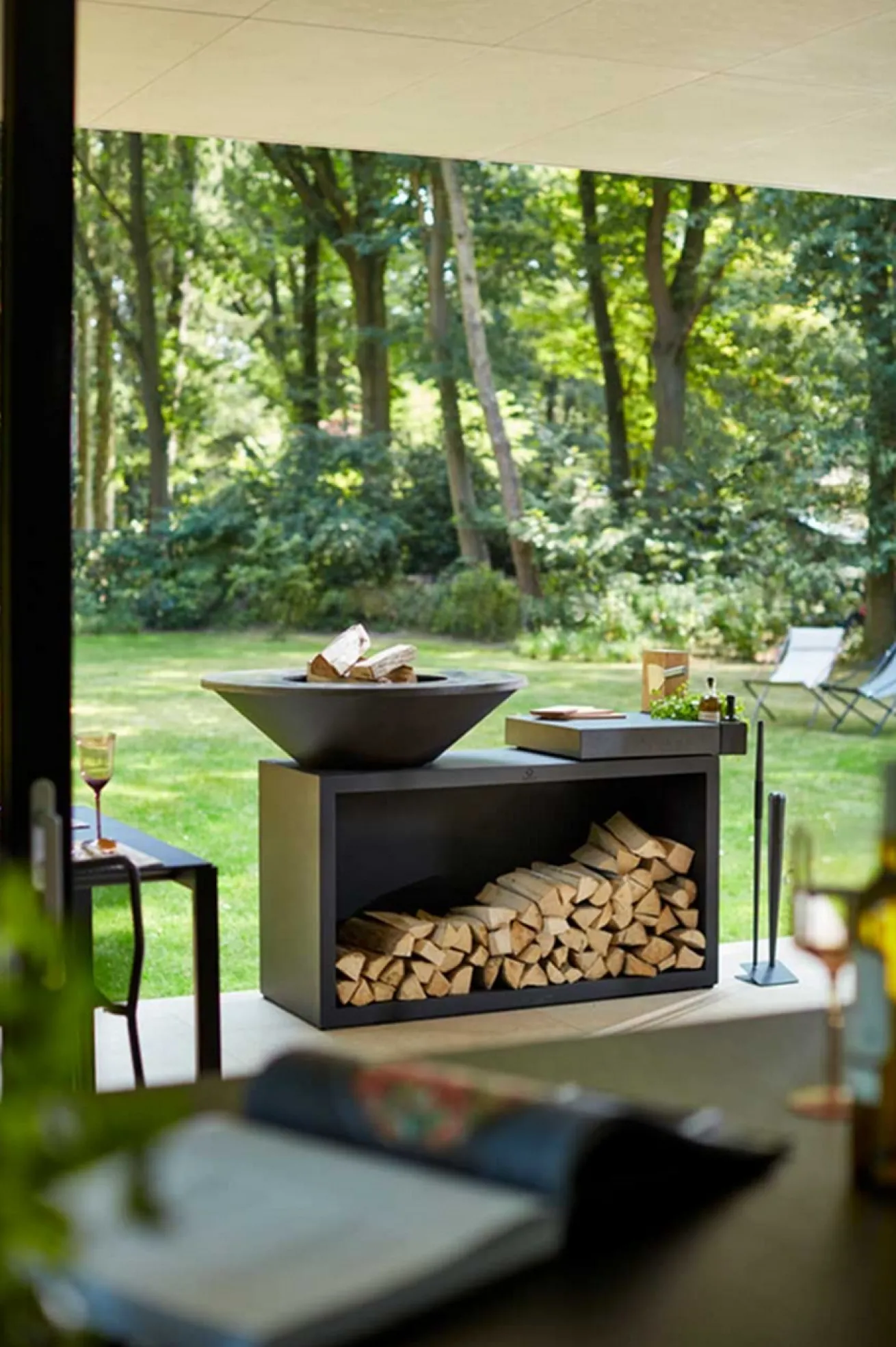 Ofyr Grill Island Black 100 Keramik dunkelgrau