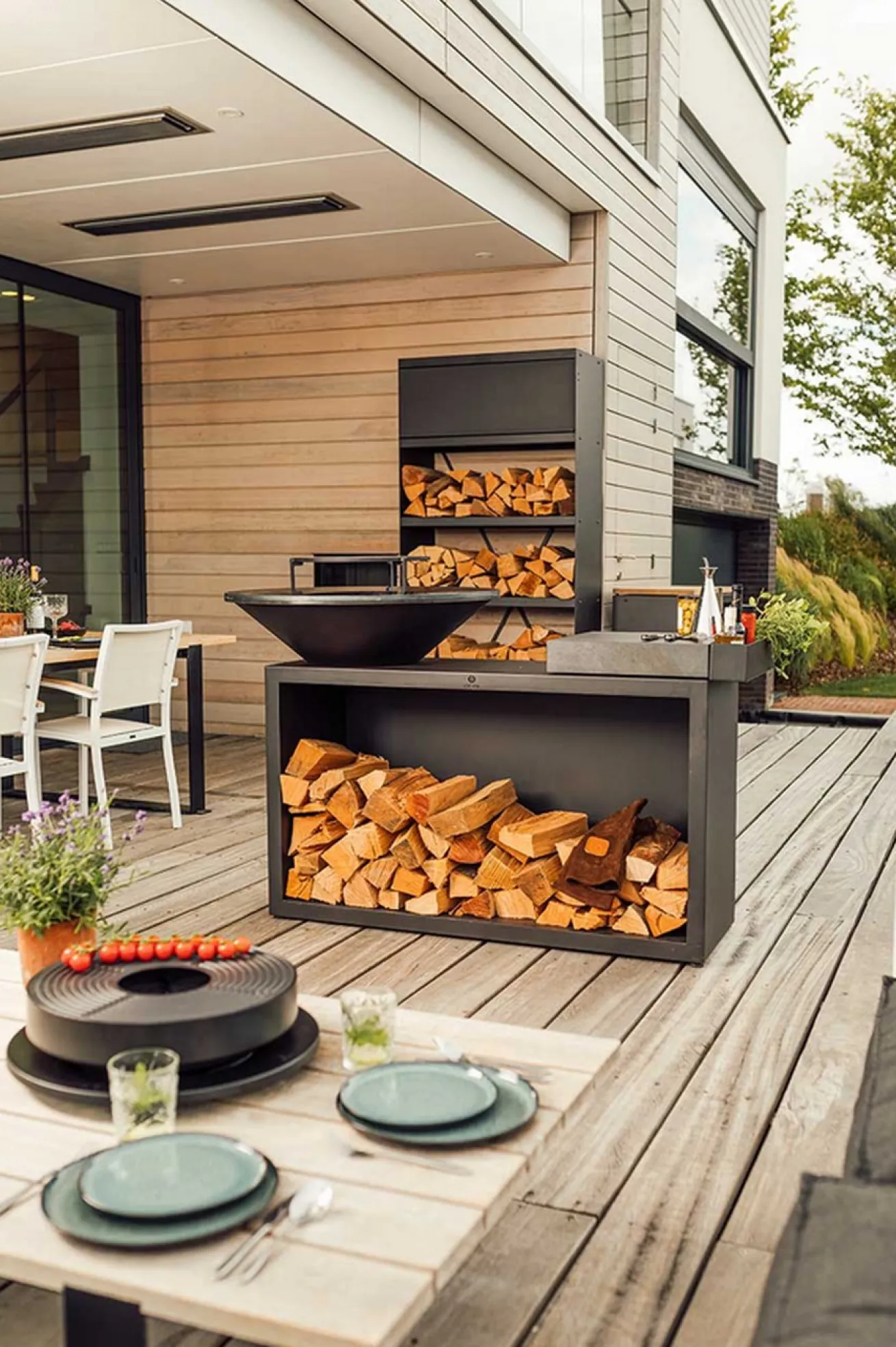 Ofyr Grill Island Black 100 Keramik dunkelgrau