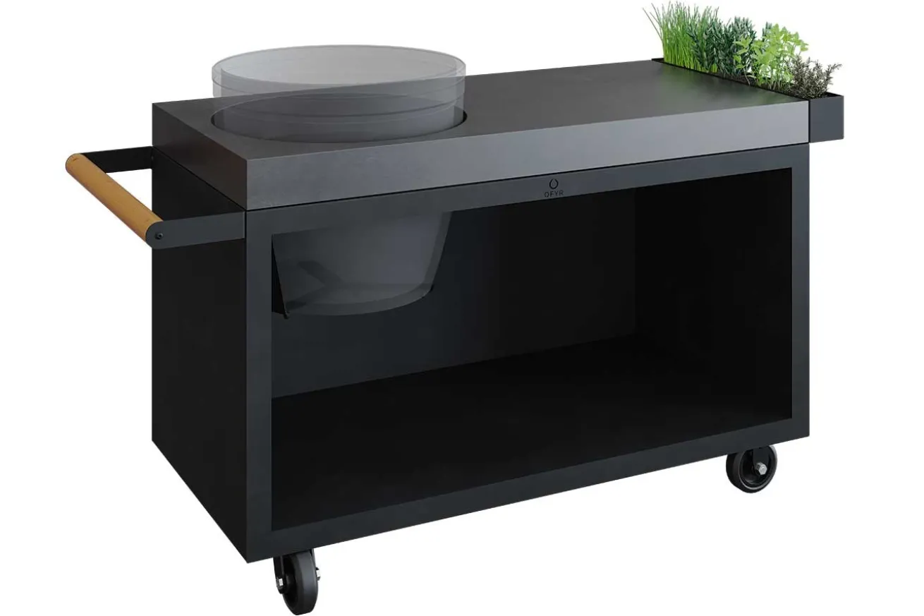 Ofyr Kamado Table Black Beton B 135 cm