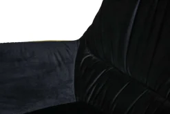 Ohrensessel Michel Samt schwarz