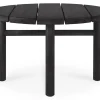 Outdoor Beisteller Quatro Teak schwarz