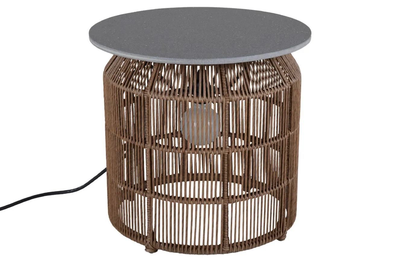Outdoor-Beistelltisch Pamir braun