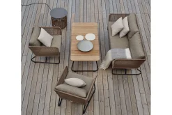 Outdoor-Beistelltisch Pamir braun