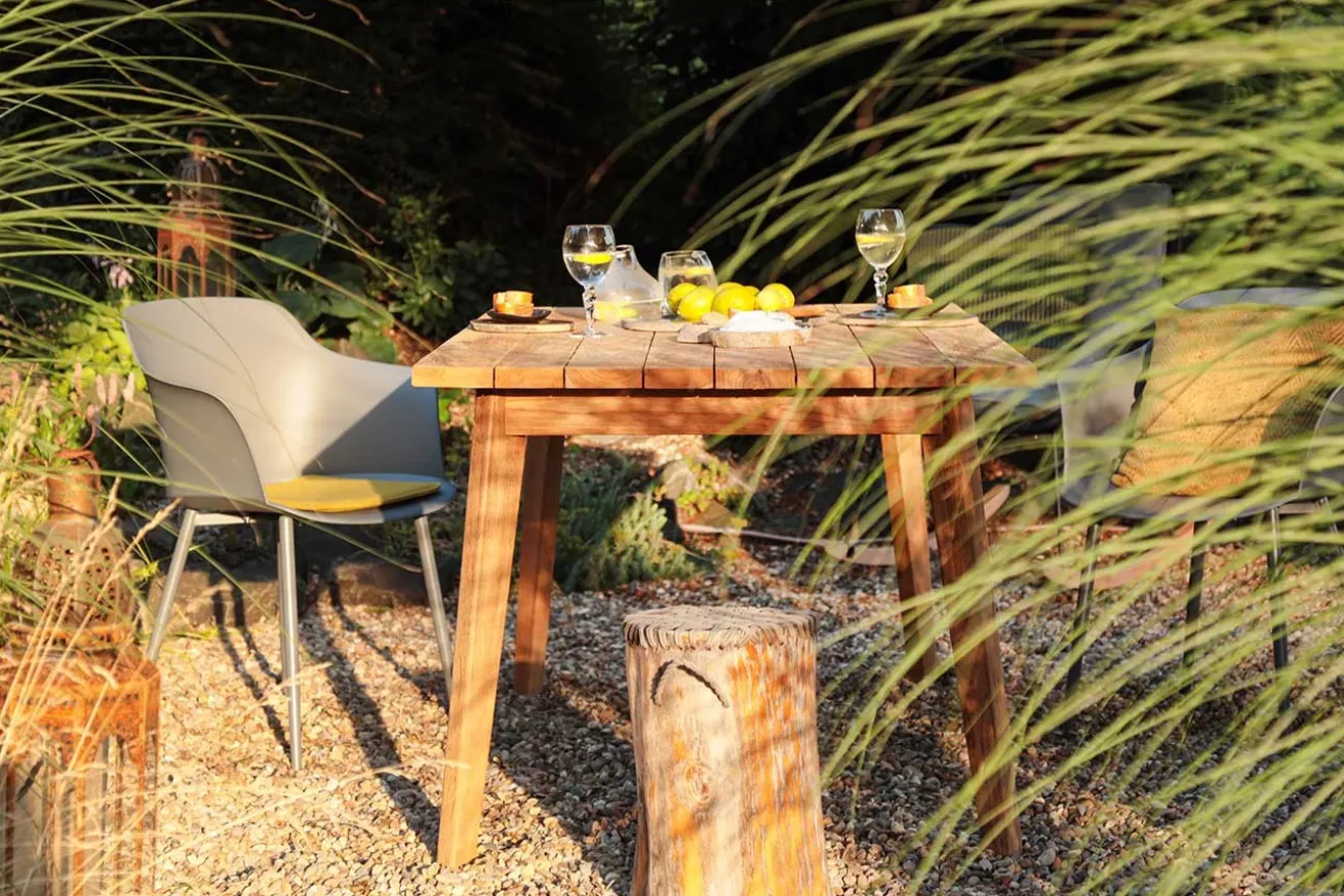 Outdoor Gartentisch Kylie Teak massiv 160 cm