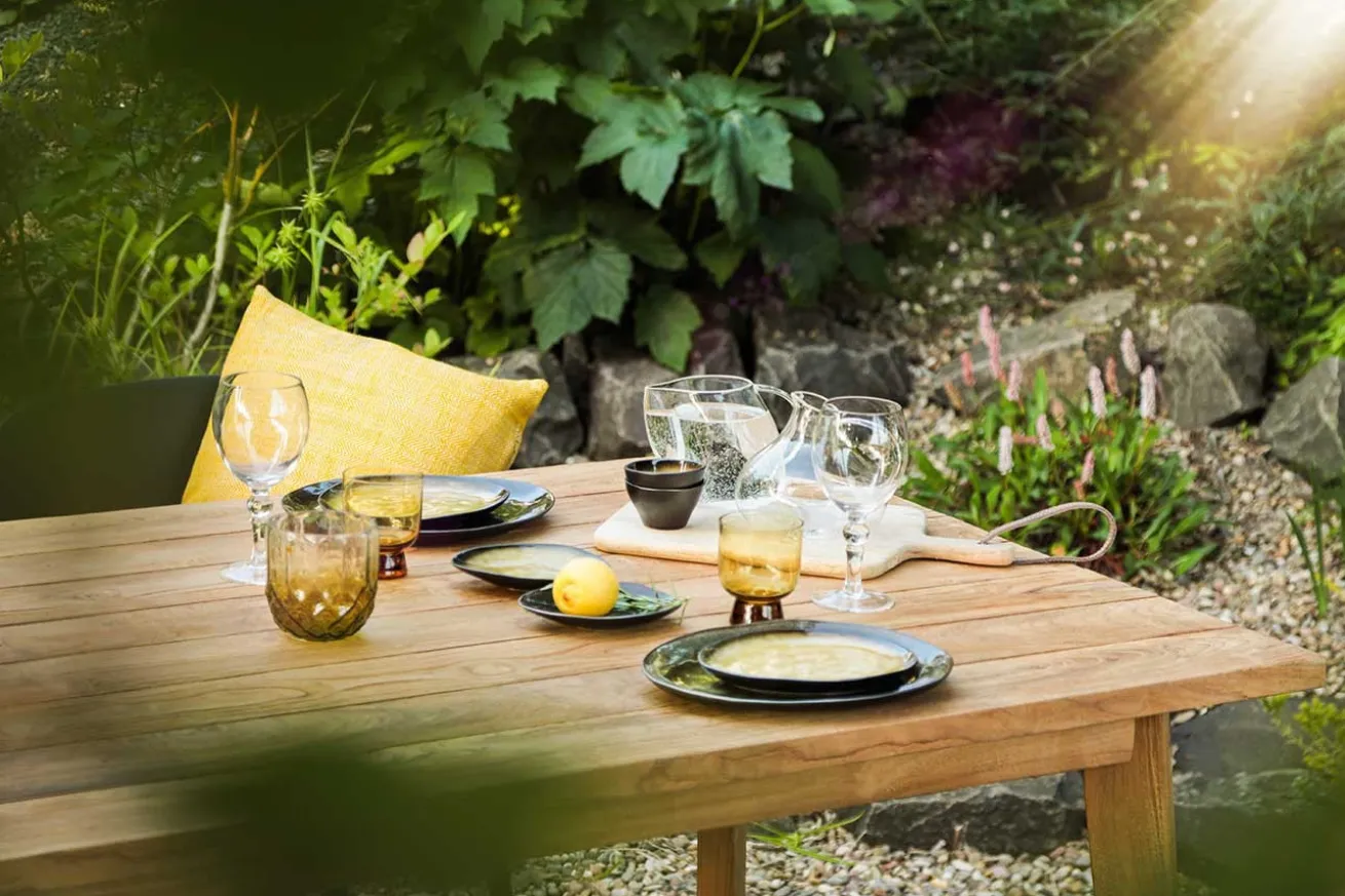 Outdoor Gartentisch Kylie Teak massiv 160 cm