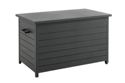 Outdoor Kissenbox Gäster schwarz matt